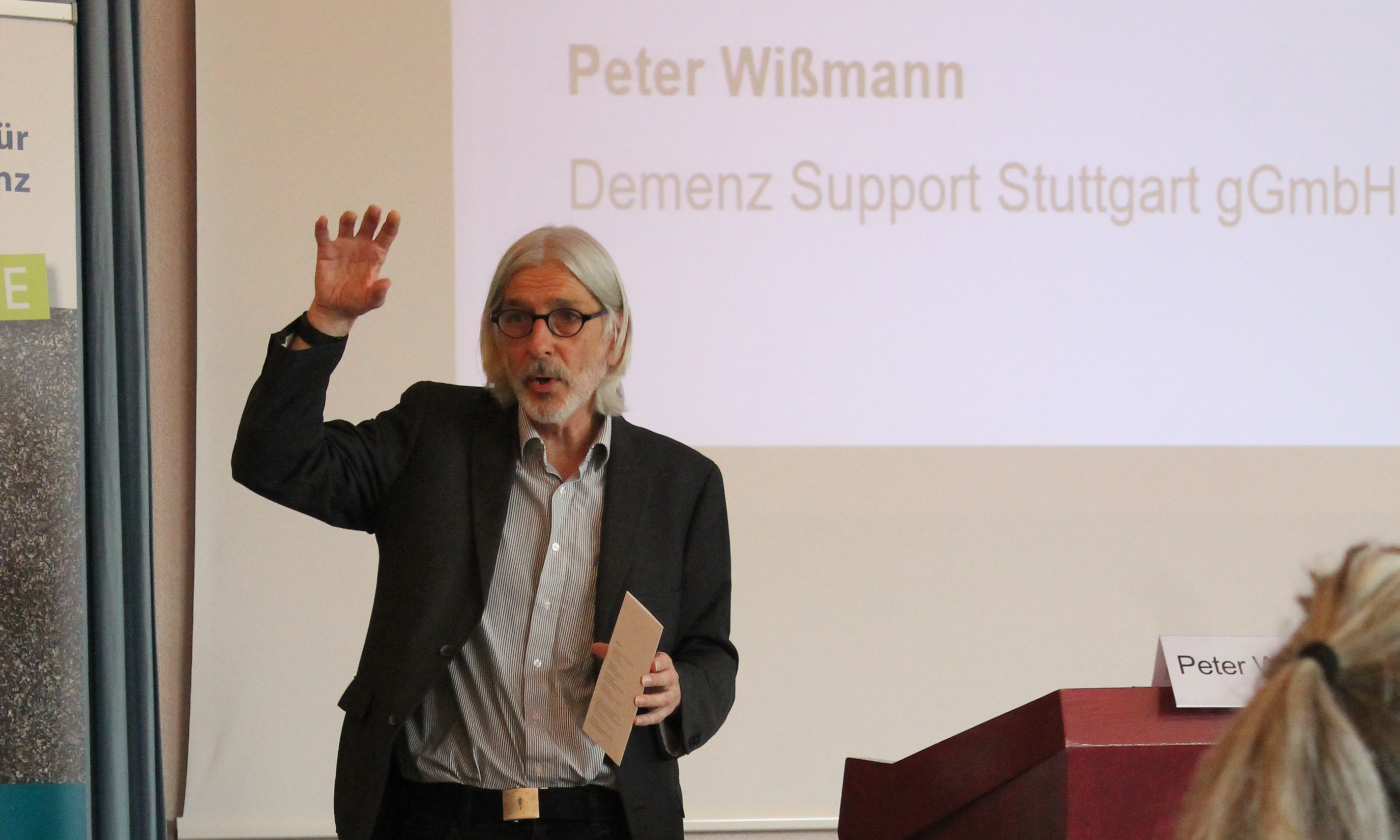 Peter Wißmann, Demenz Support Stuttgart gGmbH | © BAGSO Hier hält Herr Wißmann einen Vortrag