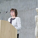 Kornelia Folk begrüßt die Anwesenden 